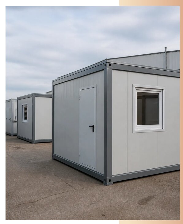 Блок контейнеры из сэндвич панелей в Рославле по цене от 123312 р. | БытовкаПрофи-Рлв